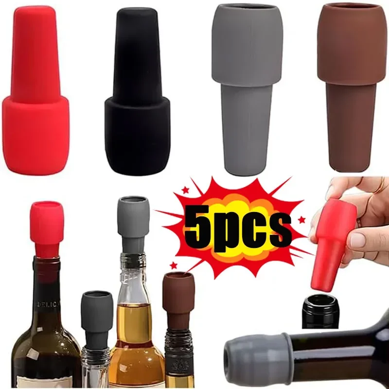 Kitchen Appliances And Utensils - Universal Red Wine Bottle Stopper with