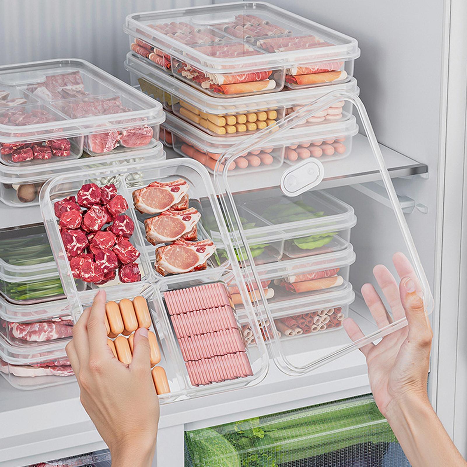Kitchen Appliances Organizer - 1PC Refrigerator Storage Box Meat Vegetable