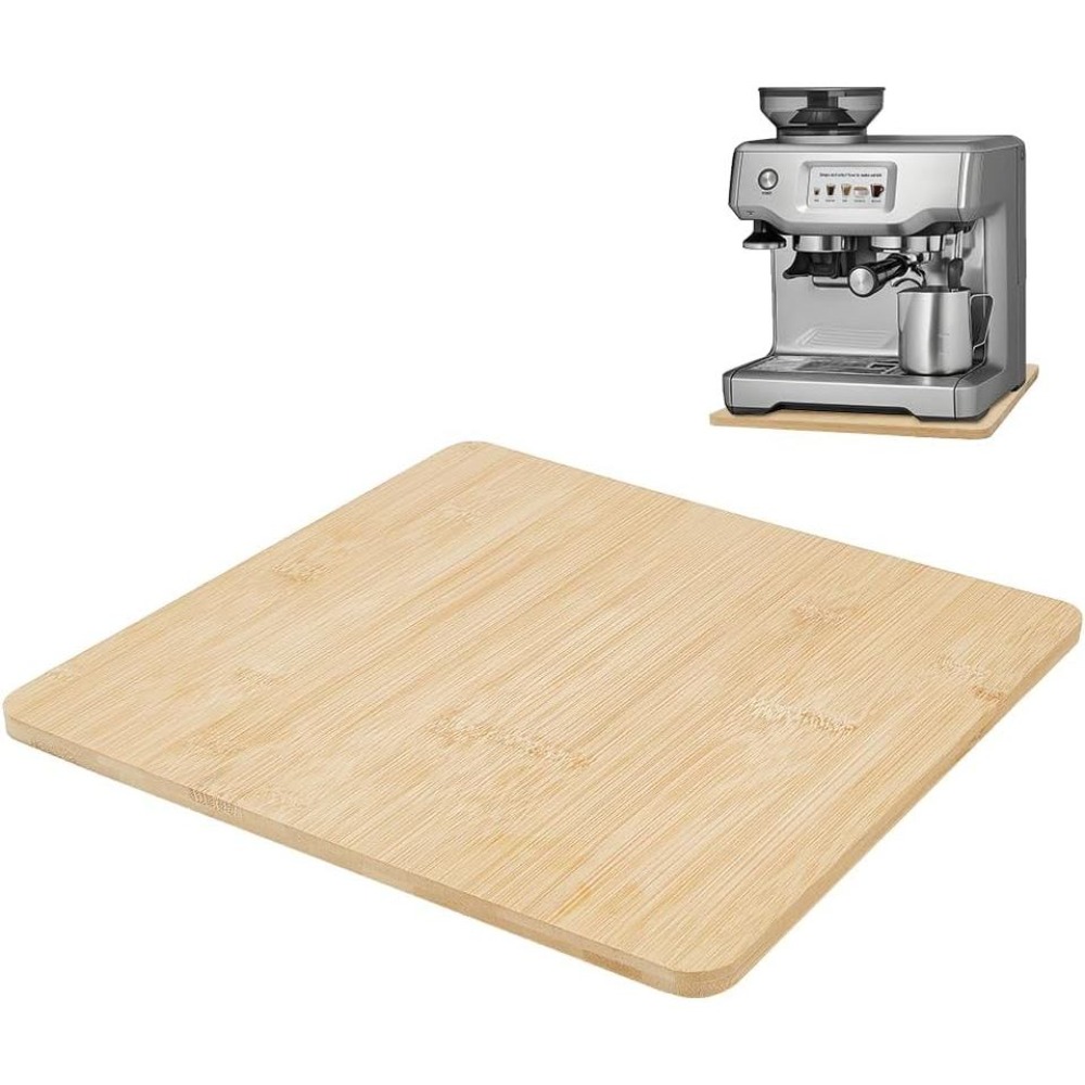 Kitchen Appliances Countertop - Bamboo Sliding Tray for Coffee Machine