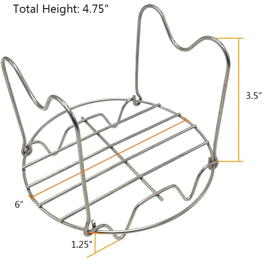 Steamer Rack Trivet with Handl - đánh giá và giá Instant Pot Pressure Cooker