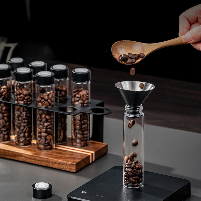 JUSTINLAU Glass Coffee Bean St - đánh giá và giá Kitchen Appliances Organizer