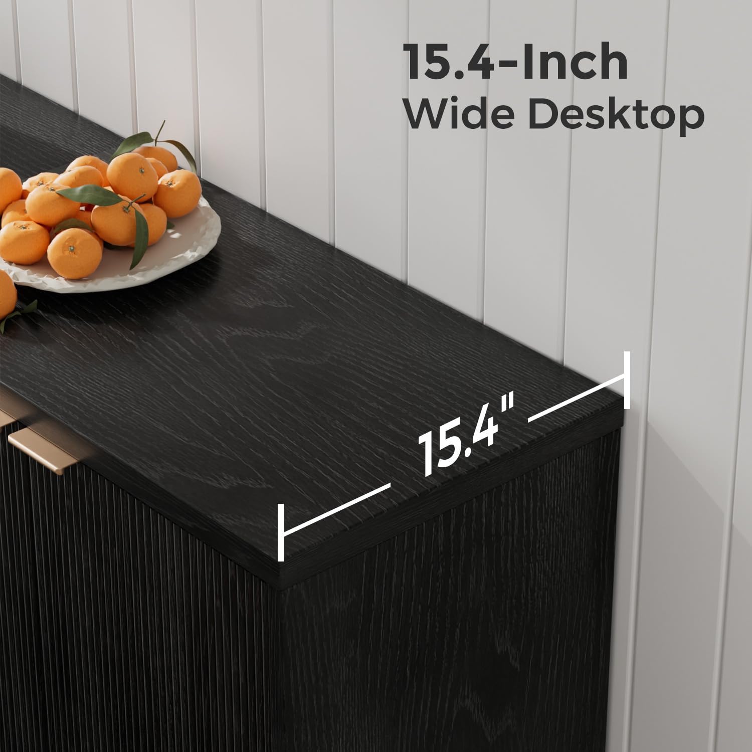 Fluted Buffet Cabinet With Sto - đánh giá và giá Kitchen Appliances Organizer