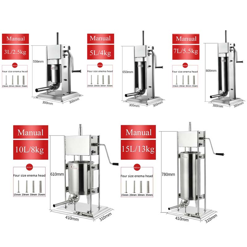 Manual Sausage Stuffer Filler  - đánh giá và giá Kitchen Appliances Youtube