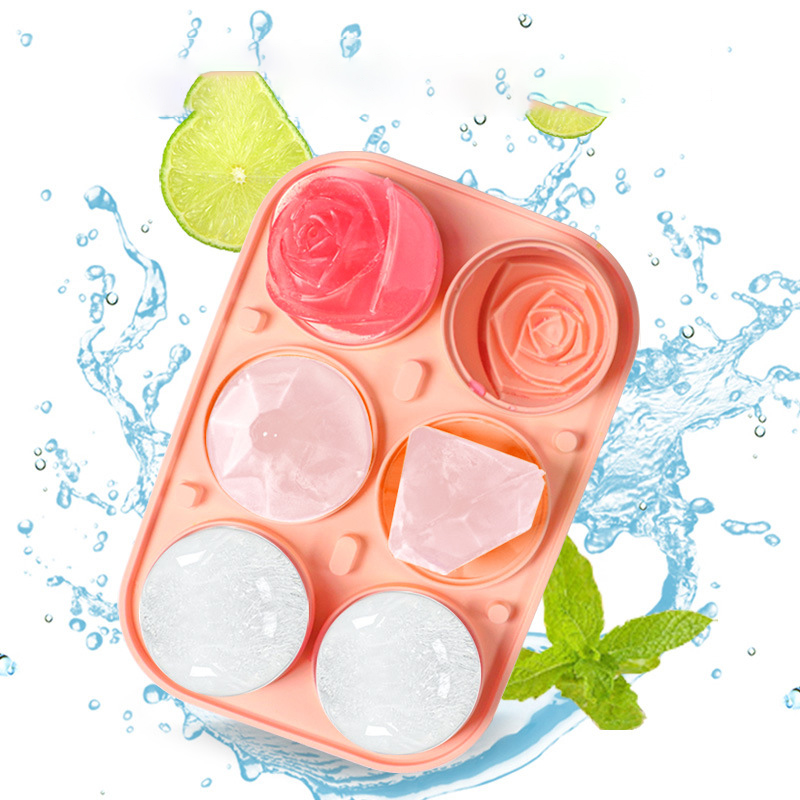 3D Rose Diamond Round Ice Cube - đánh giá và giá Kitchen Appliances And Utensils