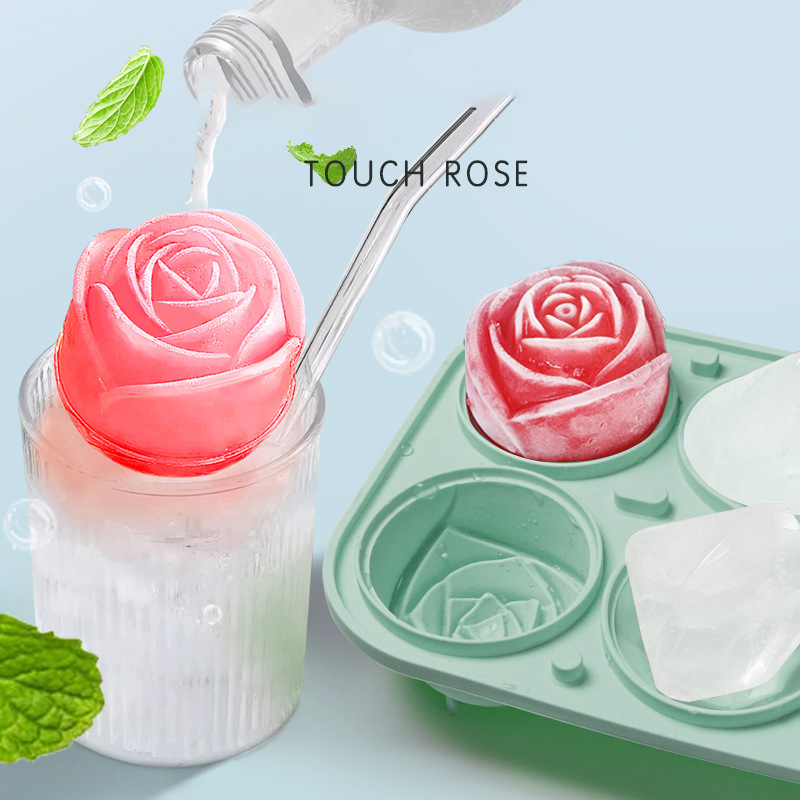 3D Rose Diamond Round Ice Cube - đánh giá và giá Kitchen Appliances And Utensils