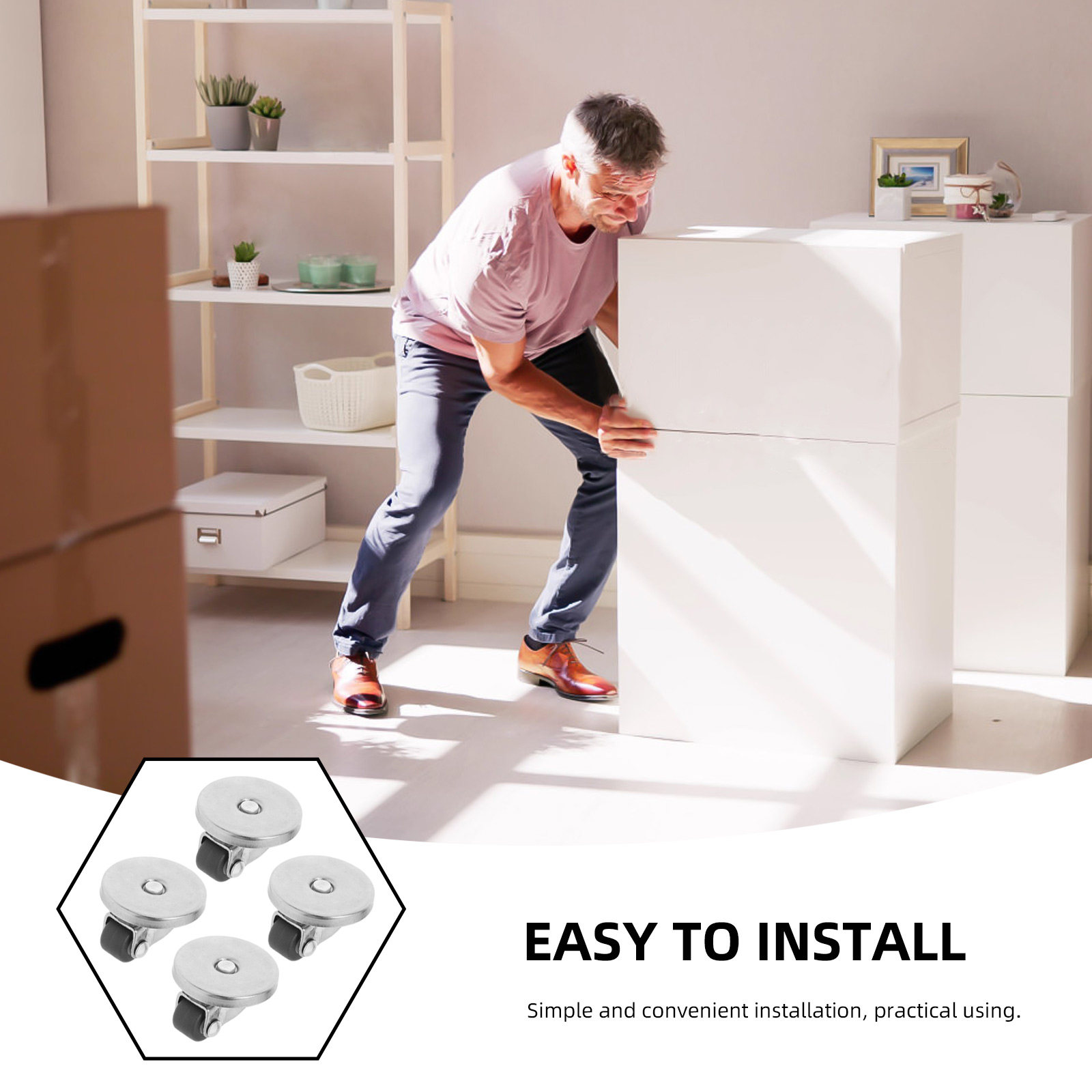 4Pcs Self Adhesive Mini Caster - đánh giá và giá Kitchen Appliances Countertop