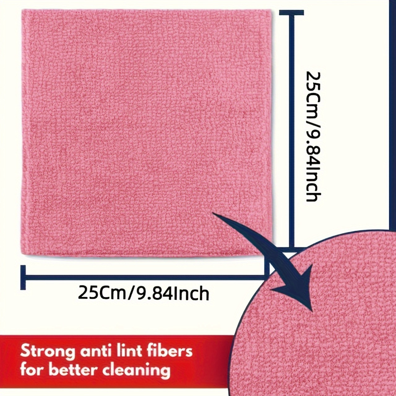 1-50Pcs Light Pink Microfiber  - đánh giá và giá Kitchen Appliances Home
