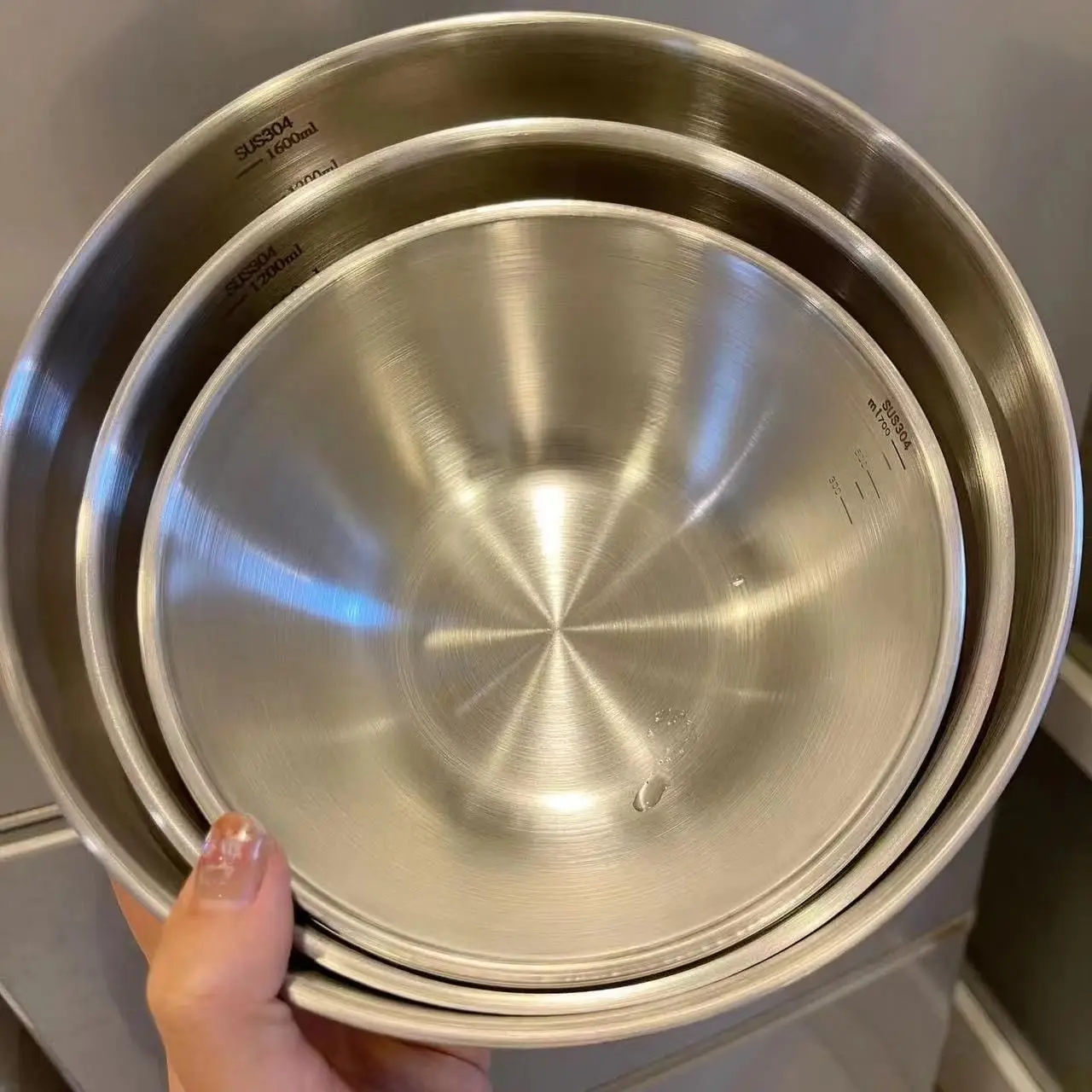 1-3 Stainless Steel Bowl Set w - đánh giá và giá Kitchen Appliances Organizer