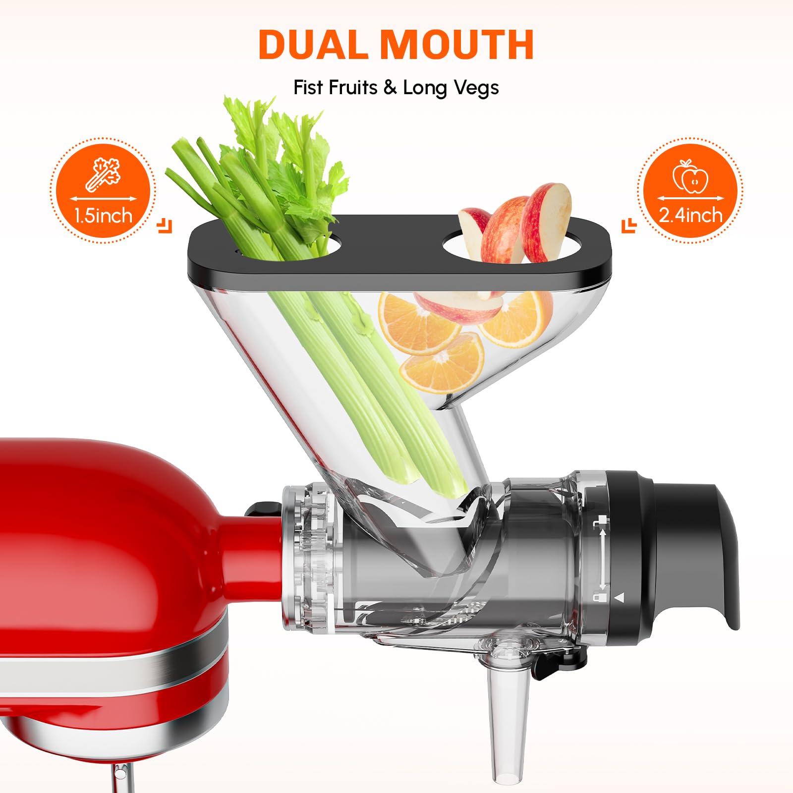 Masticating Juicer Attachment  - đánh giá và giá Juicer Cold Press Slow