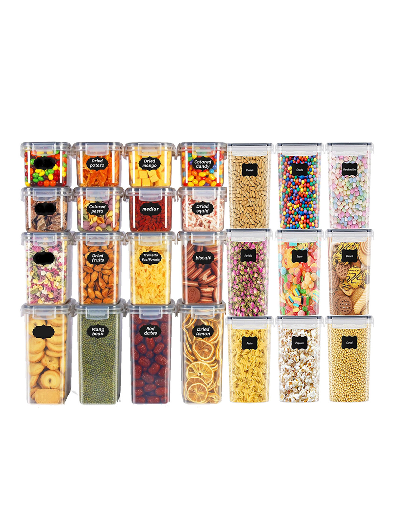 48pcs, Sealed Food Storage Con - đánh giá và giá Kitchen Appliances Organizer
