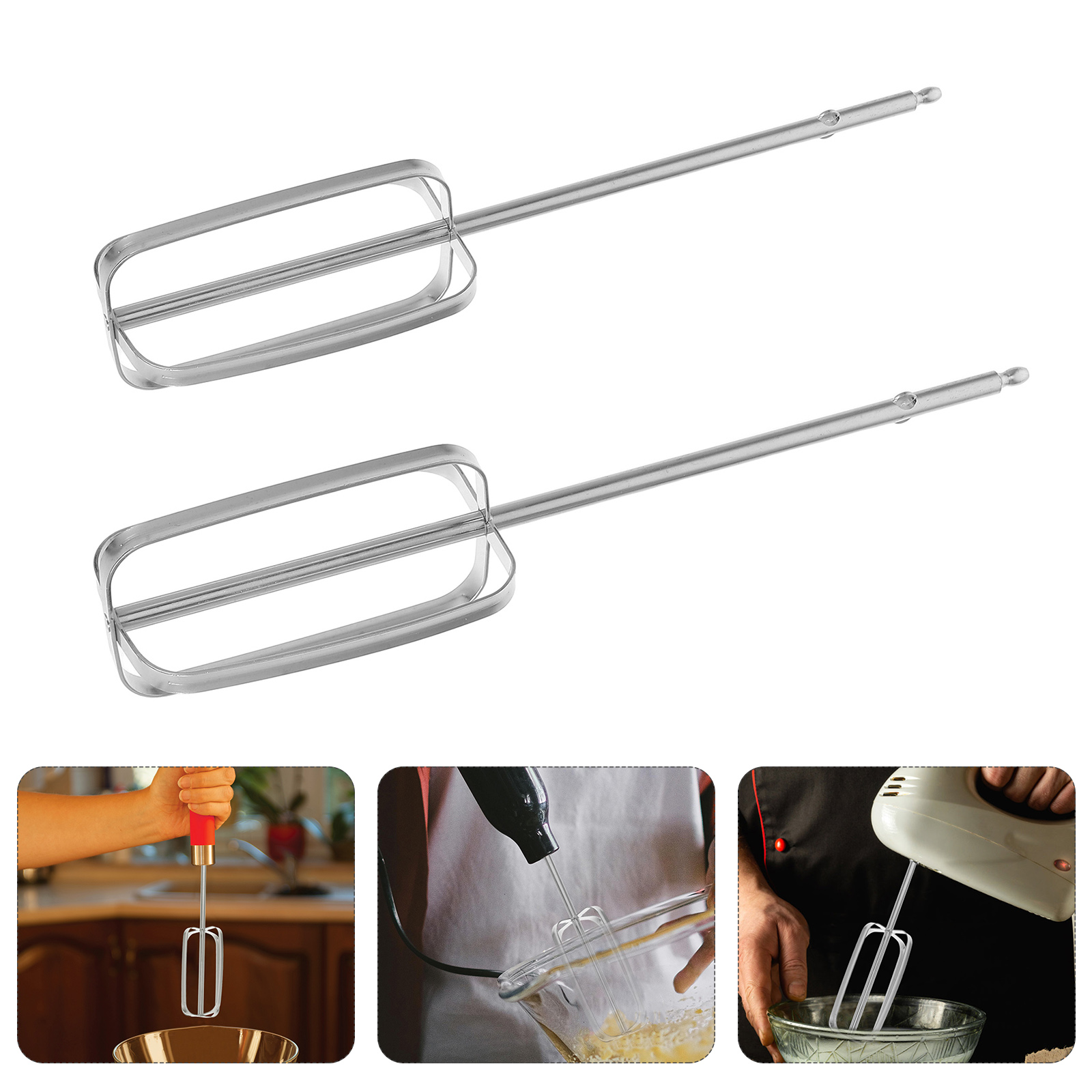 2 Pcs Stainless Steel Hand Mix - đánh giá và giá Kitchen Appliances Sales
